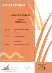BIO Zertifikat UNIFERM Werne
